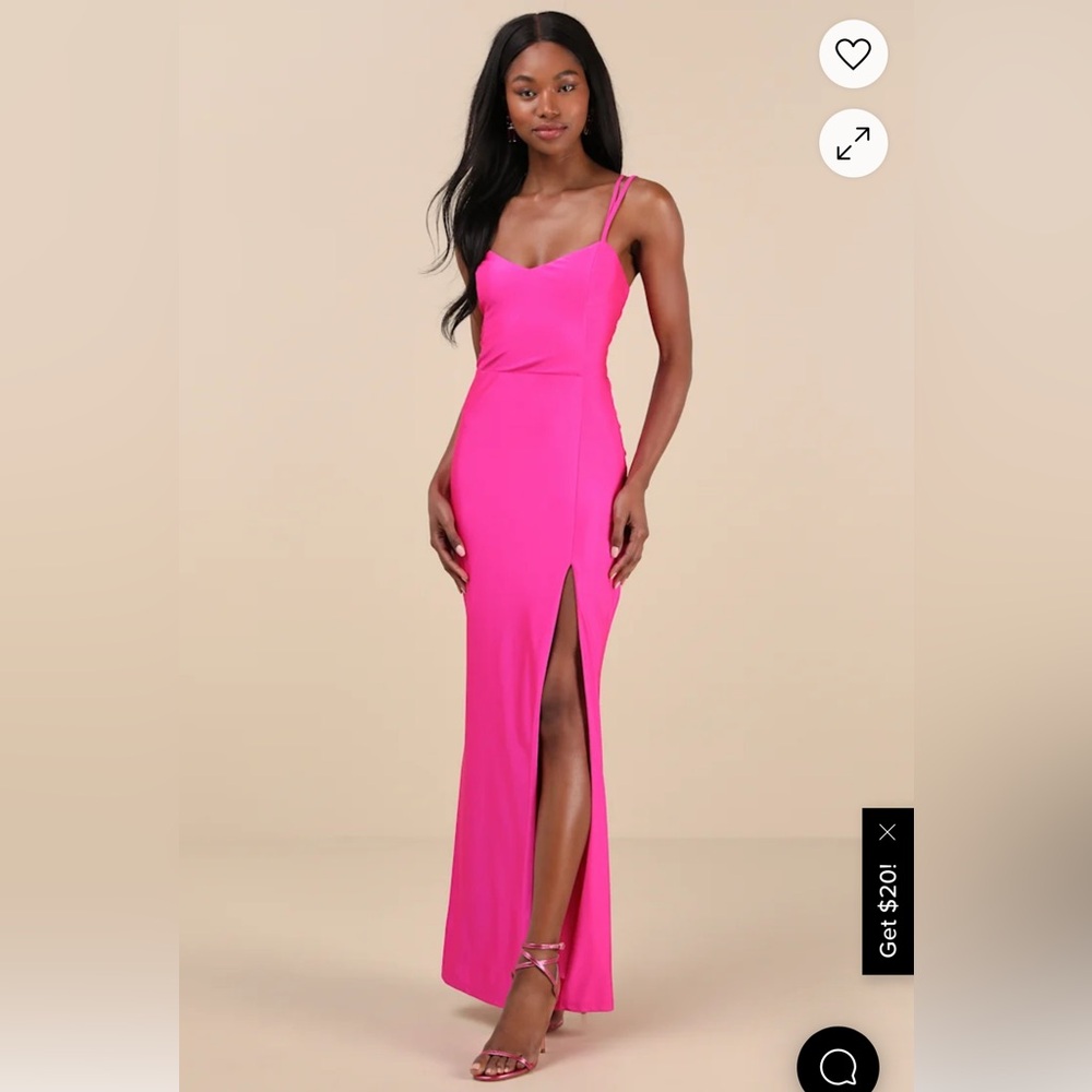 Elegant Pink Evening Gown